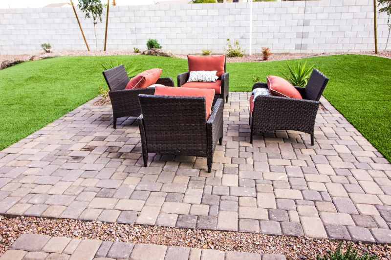 Paver Patio with Furniture